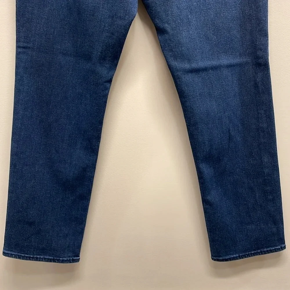 Banana Republic Travel Jean Athletic Fit Dark Rinse Denim 35x32